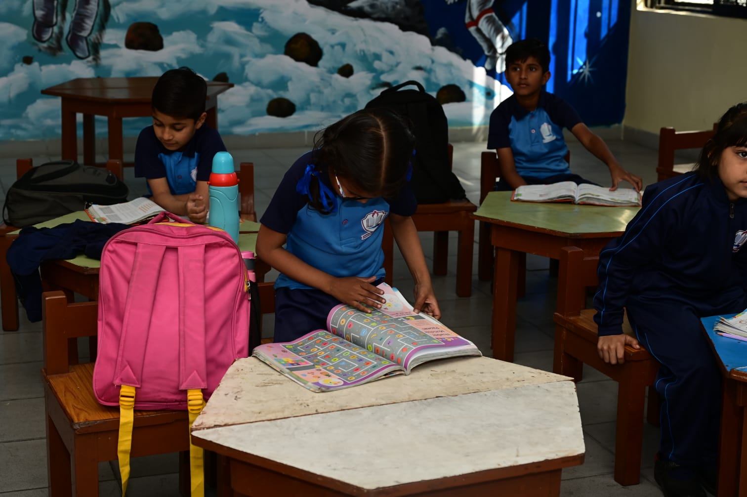 Students learning